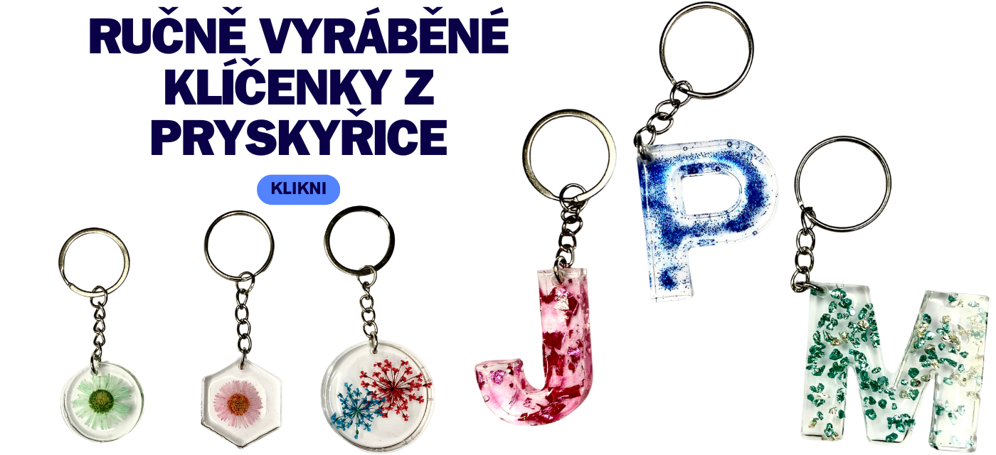 Klíčenky z pryskyřice